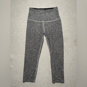 Beyond Yoga High Waisted Leggings Cropped Heather Gray Space Dye Women’s Medium